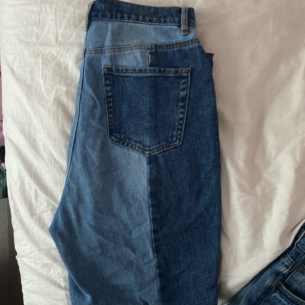 pacsun straight leg two toned jeans